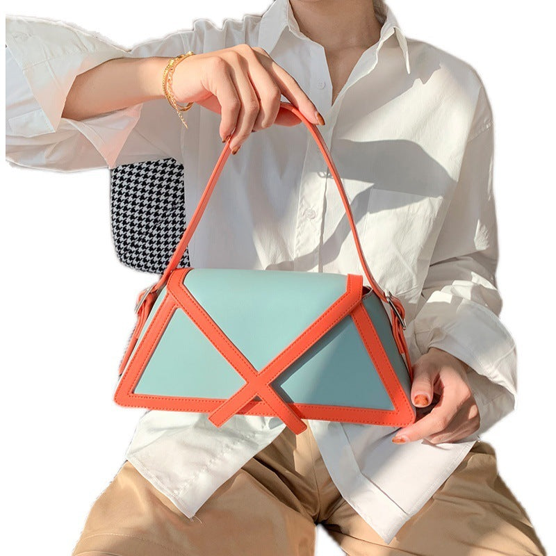 Luxury High-Quality Leather Shoulder Bag with Magnetic Closure