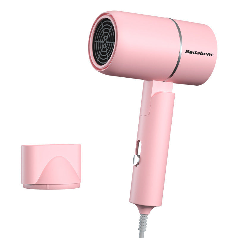 Mini-sèche-cheveux à ions négatifs avec air chaud et froid et protection contre la surchauffe