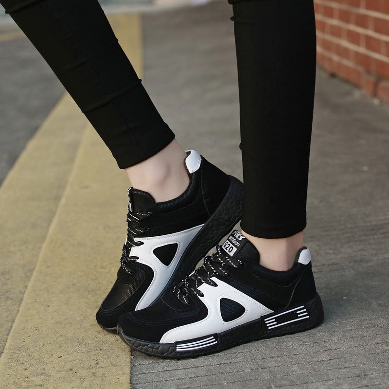Chaussures de sport décontractées de course pour femmes à semelles épaisses