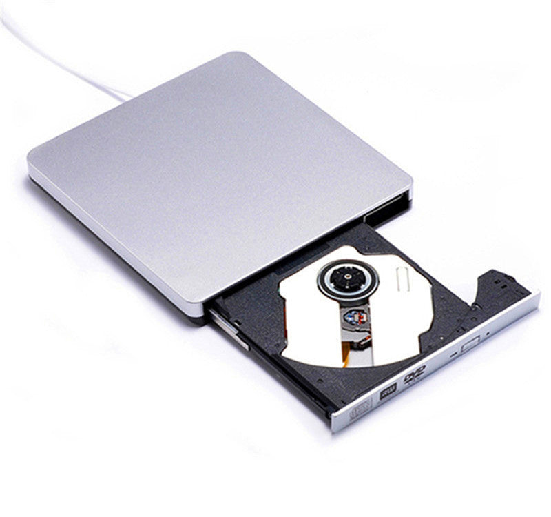 محرك نسخ أقراص DVD خارجي محمول صينية USB 3.0 ناسخ أقراص ضوئي سرعة 24X