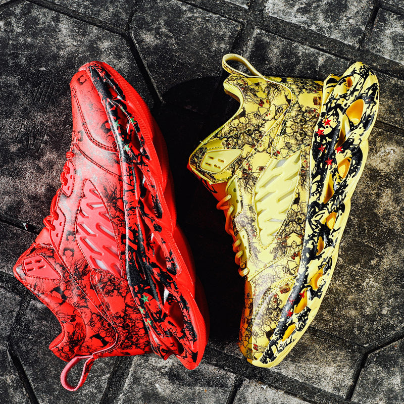 Chaussures de sport et de loisirs tendance à motif camouflage et à talon bas pour hommes