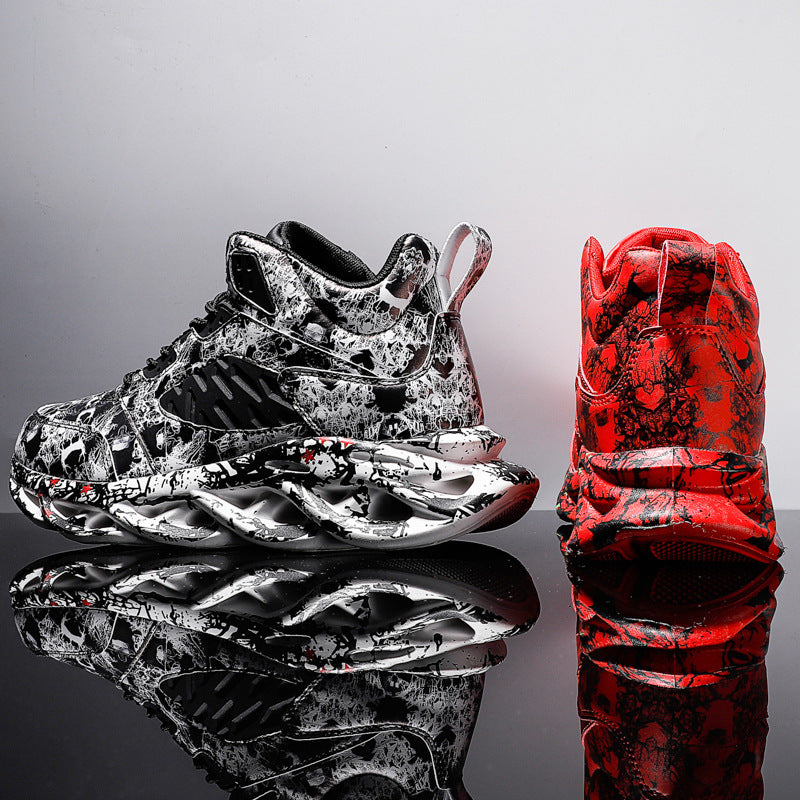 Chaussures de sport et de loisirs tendance à motif camouflage et à talon bas pour hommes
