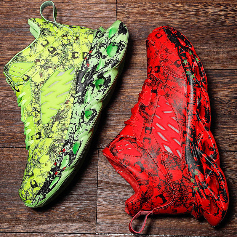 Chaussures de sport et de loisirs tendance à motif camouflage et à talon bas pour hommes