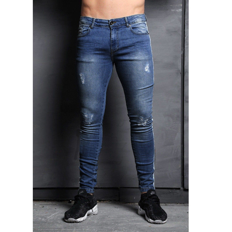Wish Men’s New Fashion Knee Hole Jeans