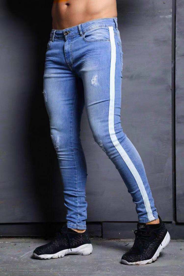 Wish Men’s New Fashion Knee Hole Jeans
