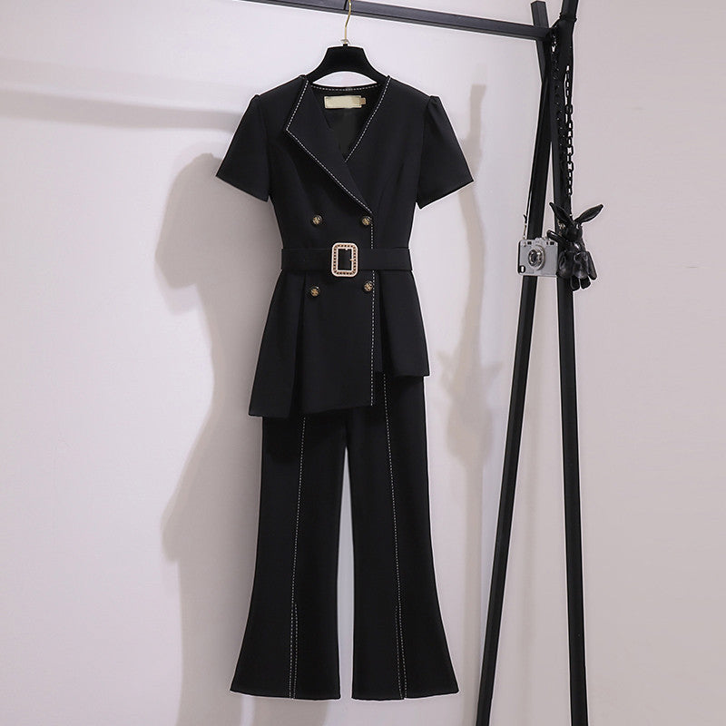 Ensemble deux pièces de style occidental pour femmes