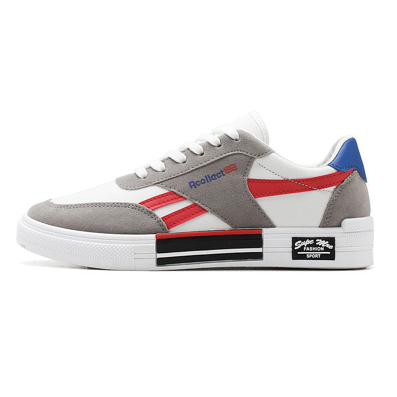 Chaussures de Sport en Toile Respirantes à Enfiler pour Hommes - Design Épissé