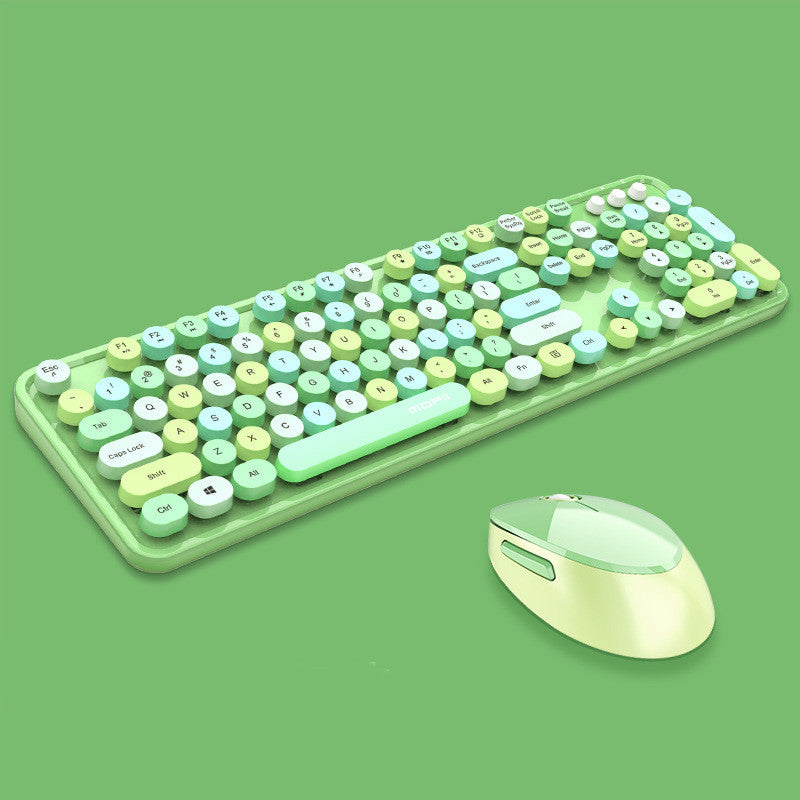 Ensemble clavier et souris sans fil pour la saisie au bureau (filles)