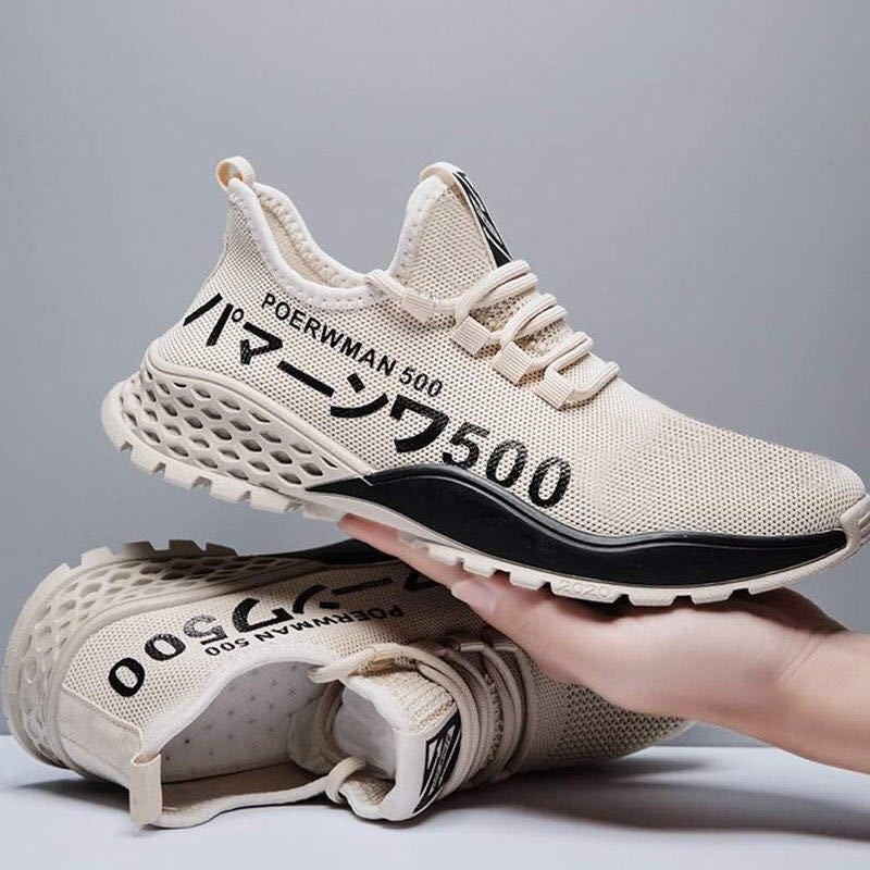 أحذية رياضية شبكية مريحة للرجال مع نعل ناعم