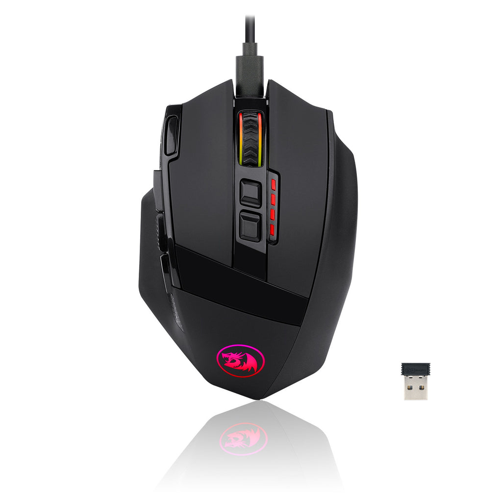 Souris de jeu filaire/sans fil Redragon Red Dragon Mammoth