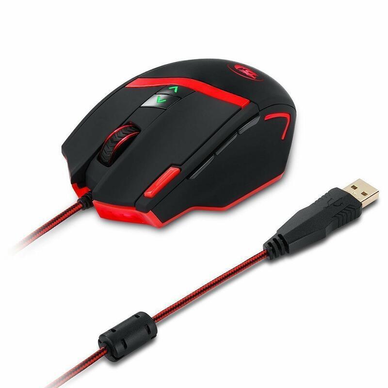 Souris de jeu filaire/sans fil Redragon Red Dragon Mammoth
