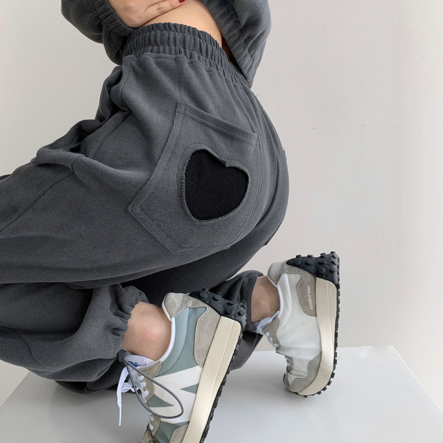 Sweatpants Women Love Pocket Loose Drawstring Drawstring Pants SpringSummer Autumn New Casual Sweatpants