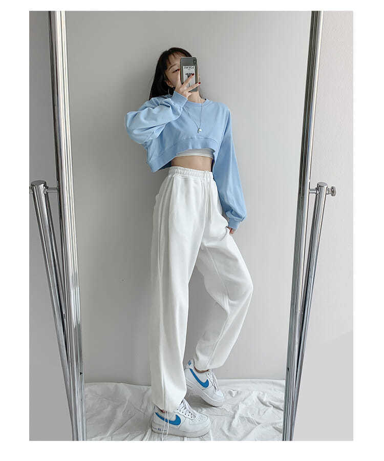 Women’s Casual Loose Sweatpants with Drawstring and Pockets for Spring Summer Autumn