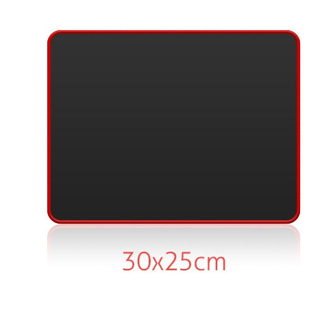 Large Black and Red Office Gaming Mouse Pad Rubber Non-Slip Wrist Guard 30x80cm