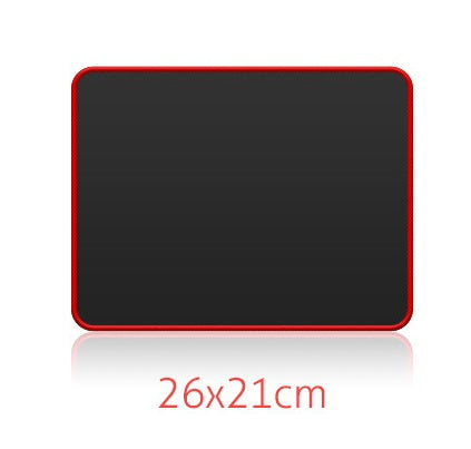 Large Black and Red Office Gaming Mouse Pad Rubber Non-Slip Wrist Guard 30x80cm