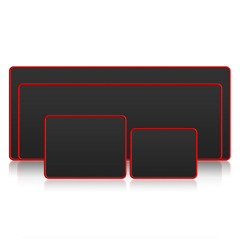 Large Black and Red Office Gaming Mouse Pad Rubber Non-Slip Wrist Guard 30x80cm