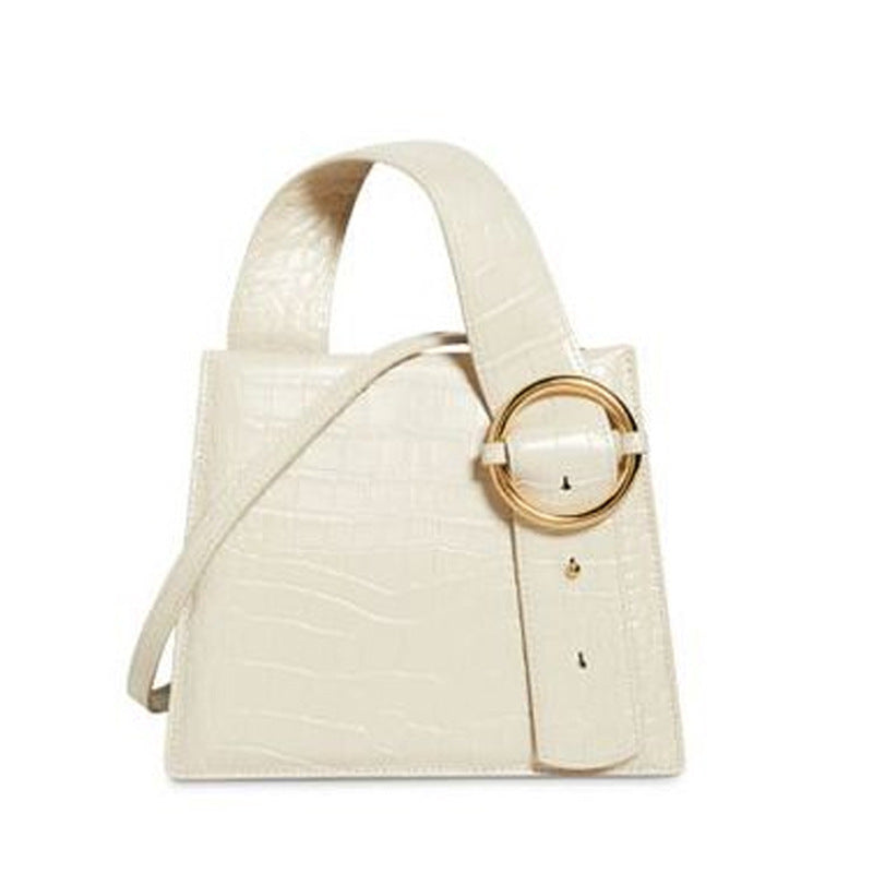 PU Leather Ladies Small Shoulder Bag with Hard Handle