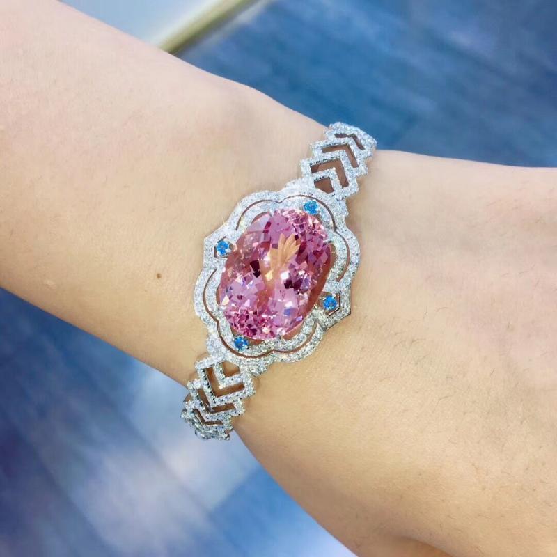 Bracelet coréen de style royal avec cuivre et diamants