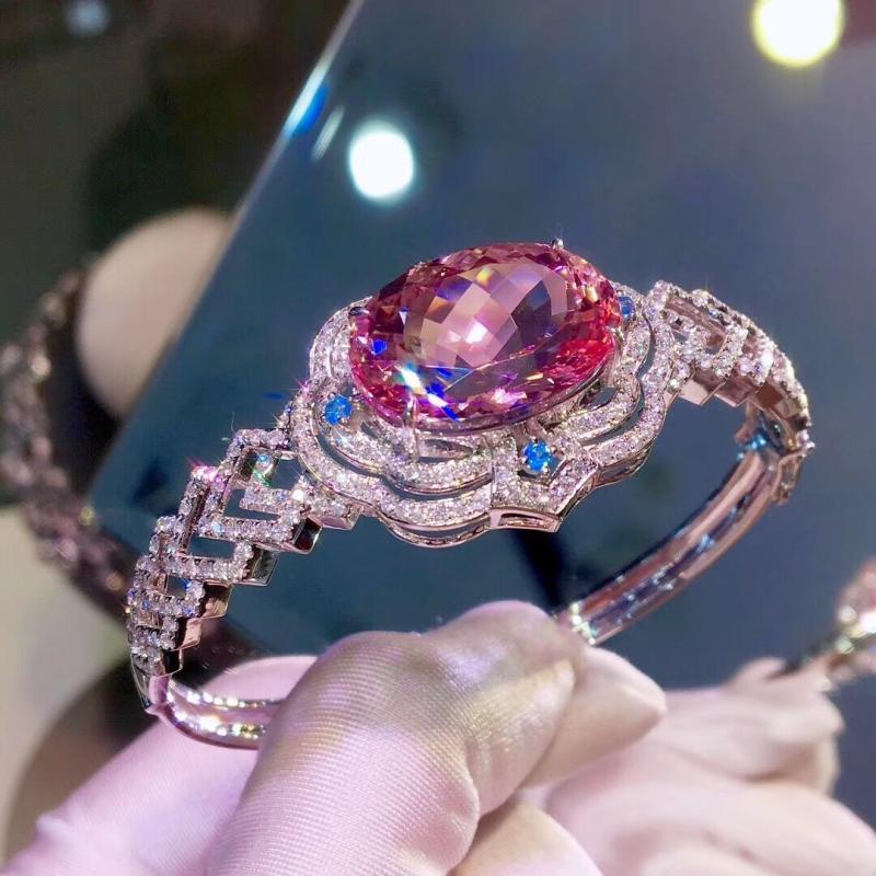 Bracelet coréen de style royal avec cuivre et diamants