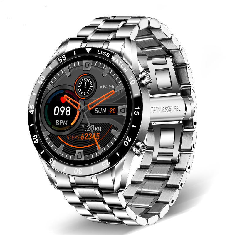Lige 1.3" Smart Watch with Health Monitoring & Waterproof Design