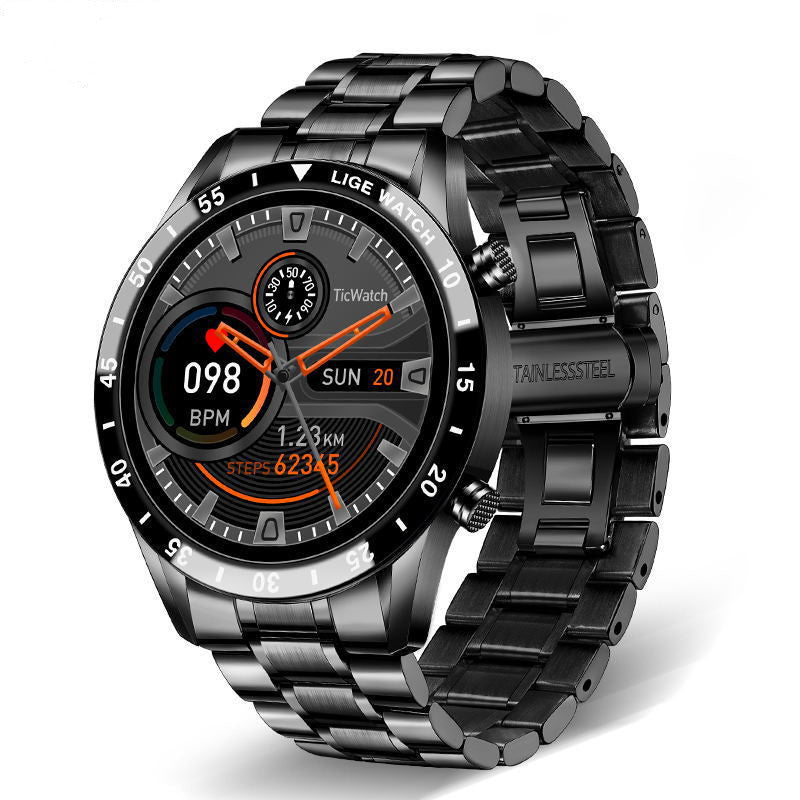 Lige 1.3" Smart Watch with Health Monitoring & Waterproof Design