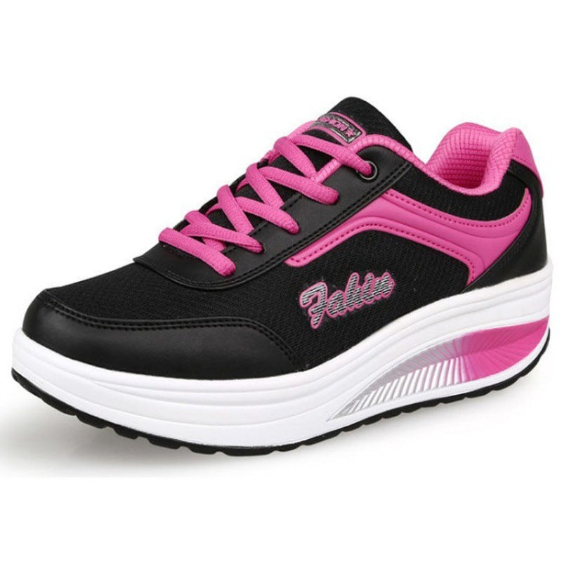 Women’s Travel Sports Single Shoes Middle Heel Heelless