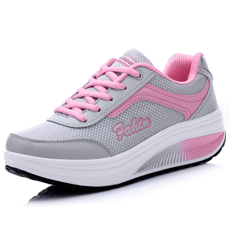 Women’s Travel Sports Single Shoes Middle Heel Heelless