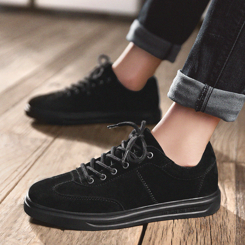 Men's Casual Canvas Sneakers Flat Heel Rubber Sole
