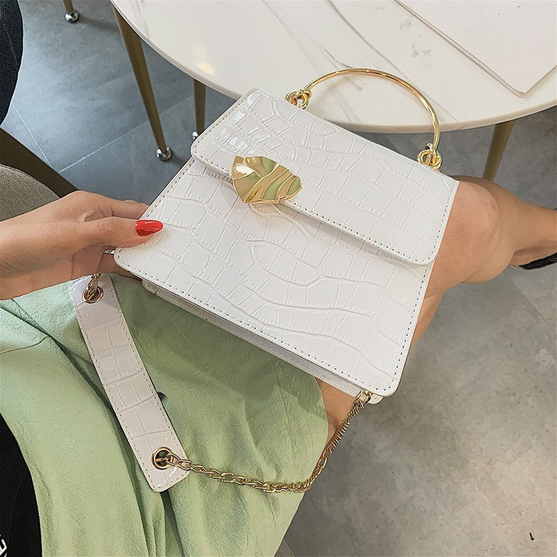 Petit sac bandoulière à chaîne de style occidental pour femmes