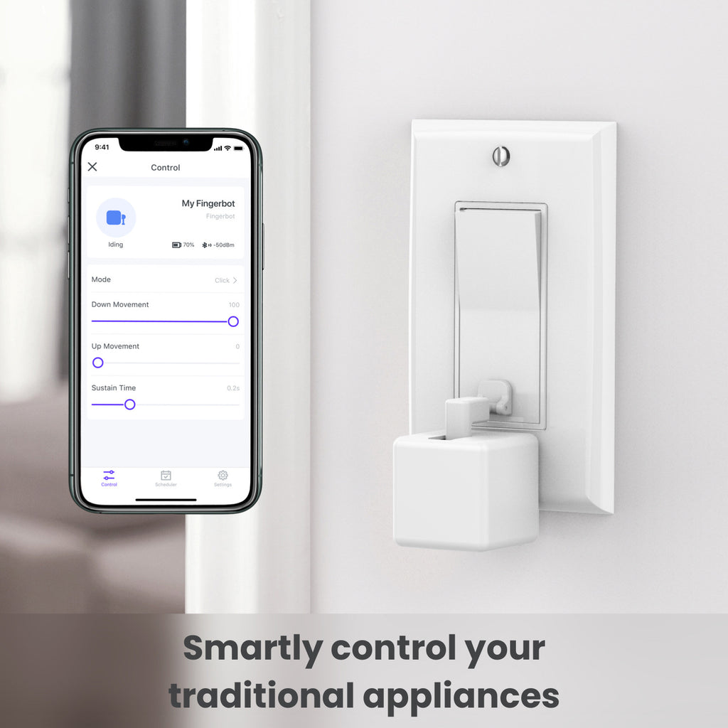 Bouton de robot intelligent à doigt libre