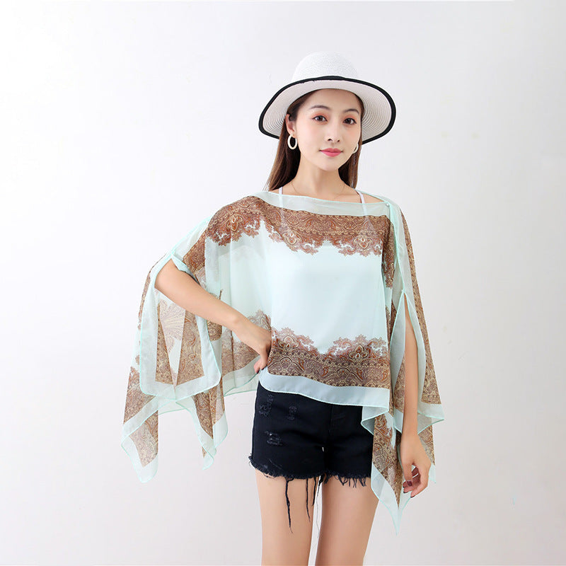 Super Long Beach Towel Multifunctional Magic Chiffon