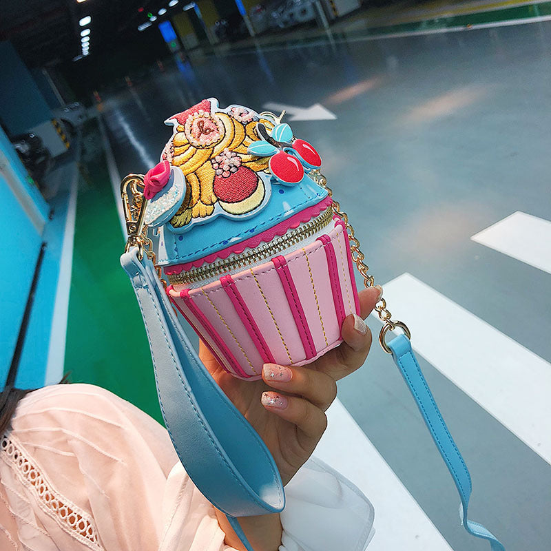Creative Ice Cream Chain Crossbody Messenger Bag for Women