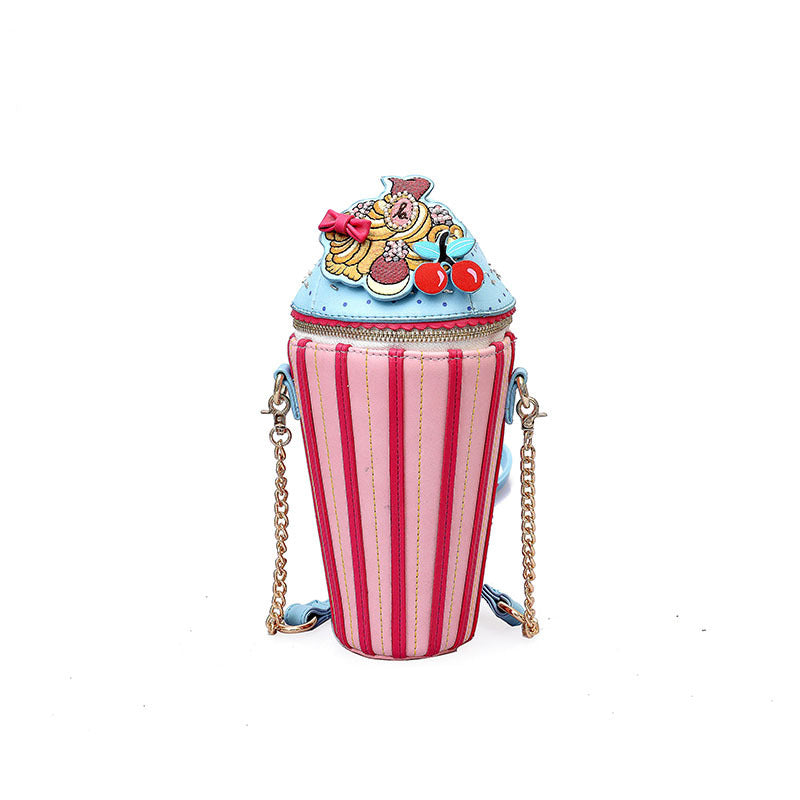 Creative Ice Cream Chain Crossbody Messenger Bag for Women