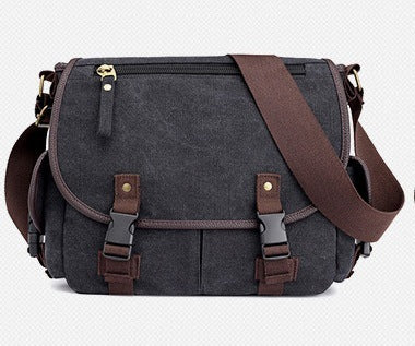 Sac à bandoulière en toile pour homme, décontracté, multifonctionnel, taille moyenne