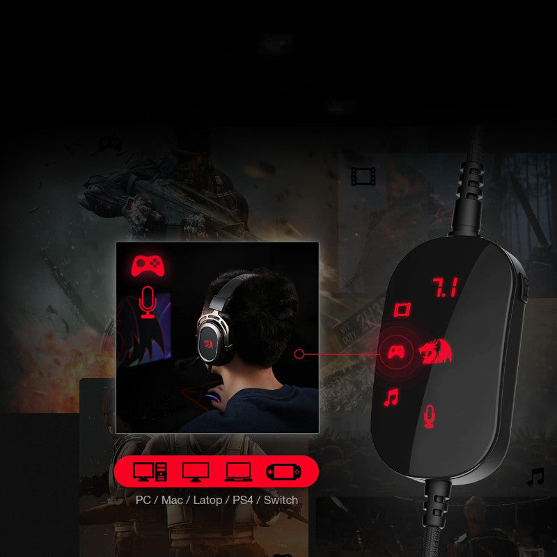 Redragon H710 Active Noise-Cancelling Gaming Headset