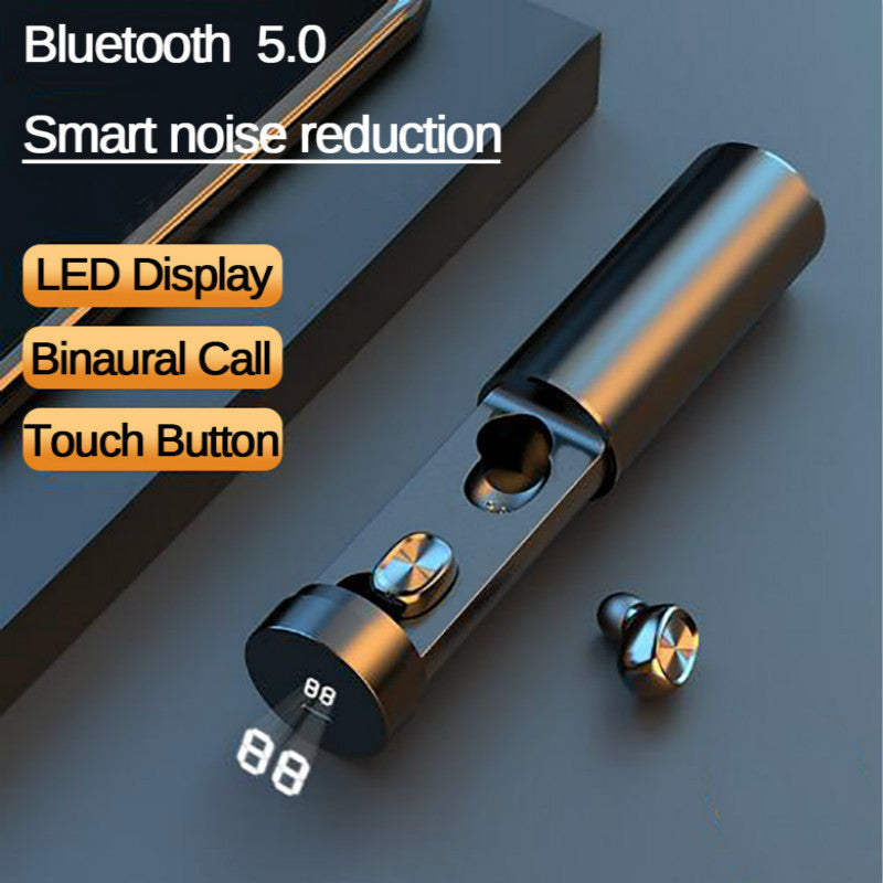 سماعات أذن لاسلكية بلوتوث 5.0 8D HIFI رياضية مع ميكروفون للألعاب والموسيقى