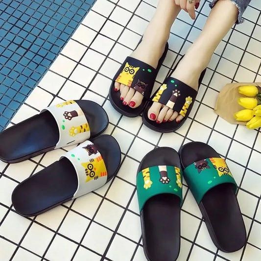 Wear Flat Bathroom Sandals Outside In The Summer