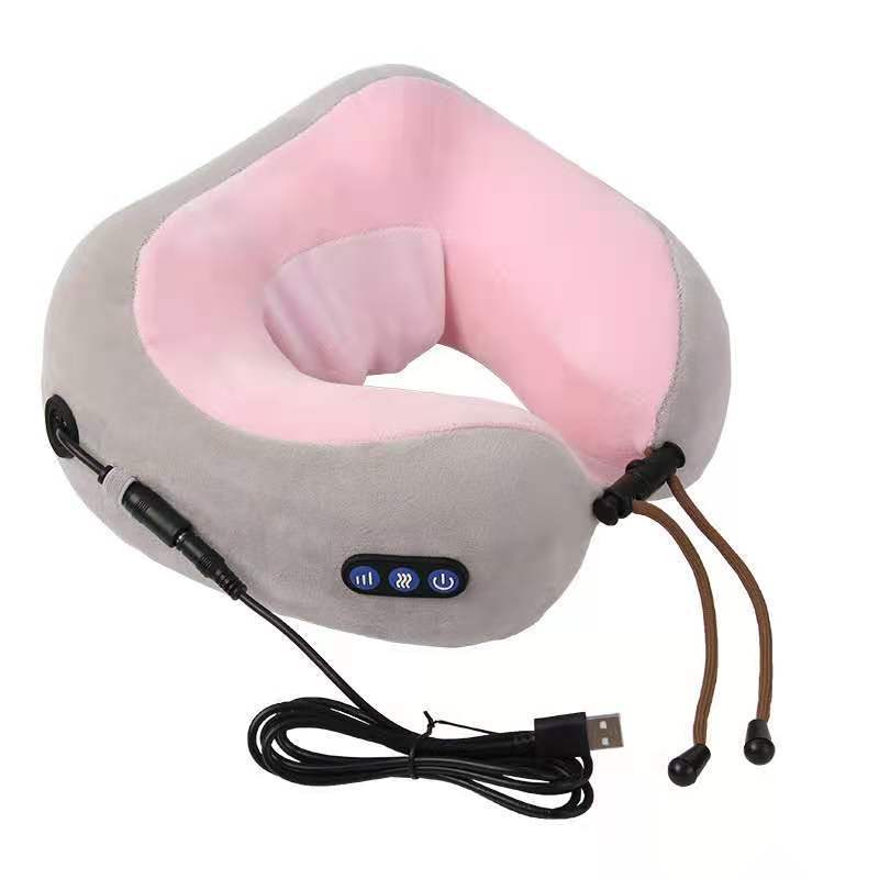 U Shaped Electric Neck Massage Pillow with Heat for Shoulder, Back & Cervical Relaxation