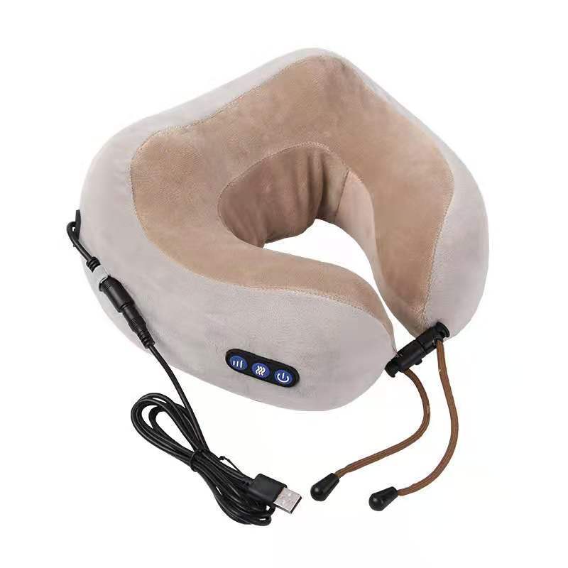 U Shaped Electric Neck Massage Pillow with Heat for Shoulder, Back & Cervical Relaxation