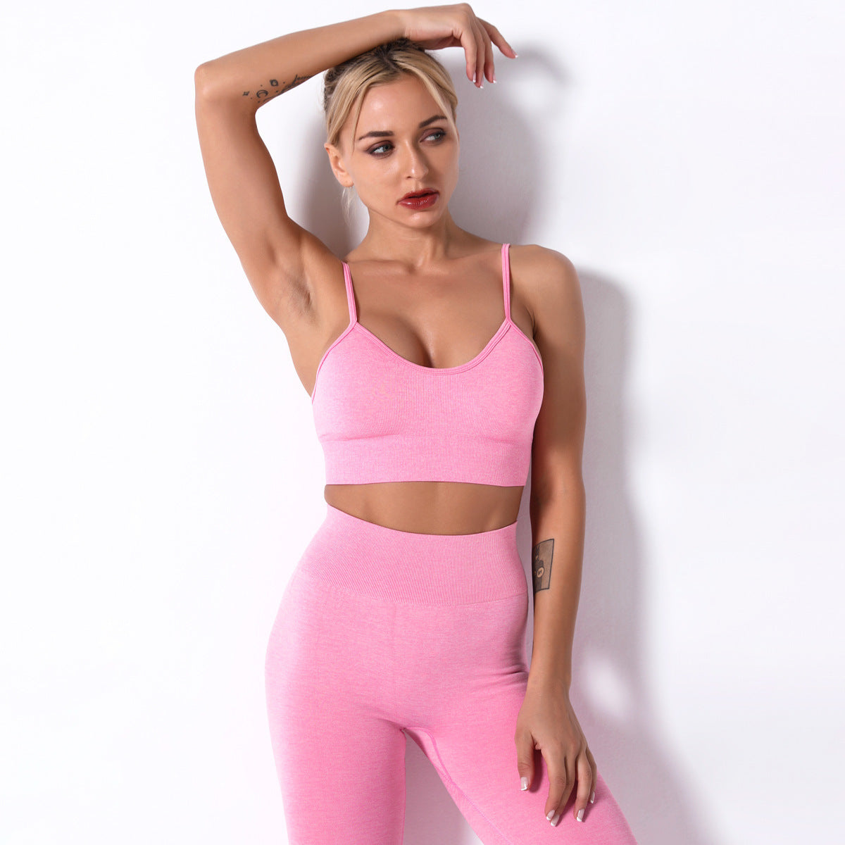 Seamless Yoga Sports Suit Female Summer