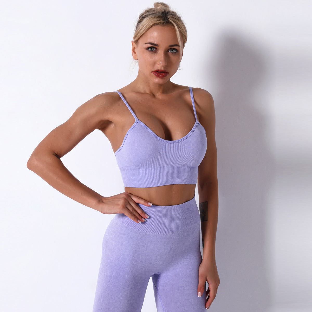 Seamless Yoga Sports Suit Female Summer