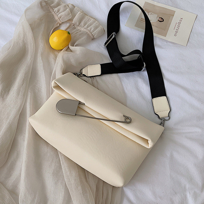 Women's Small Square PU Shoulder Messenger Bag - Khaki, Black, Beige