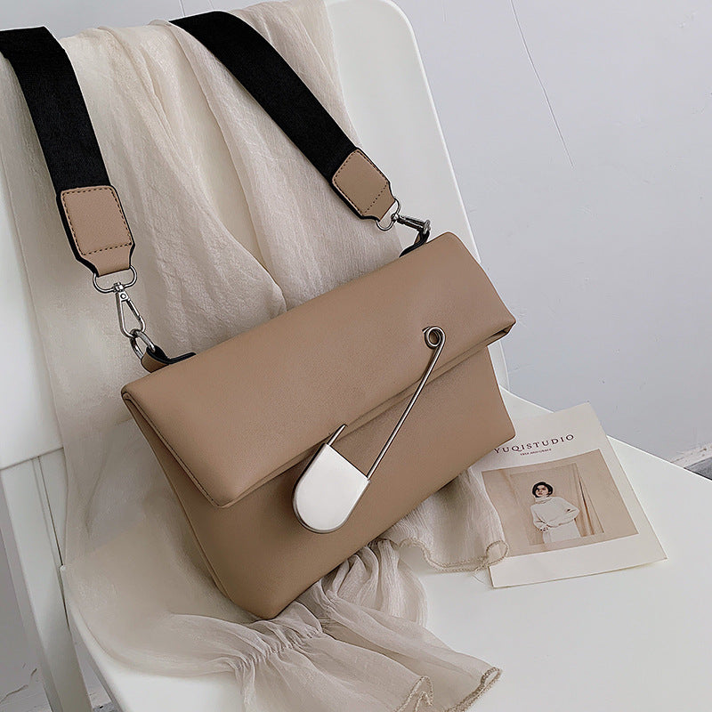 Women's Small Square PU Shoulder Messenger Bag - Khaki, Black, Beige