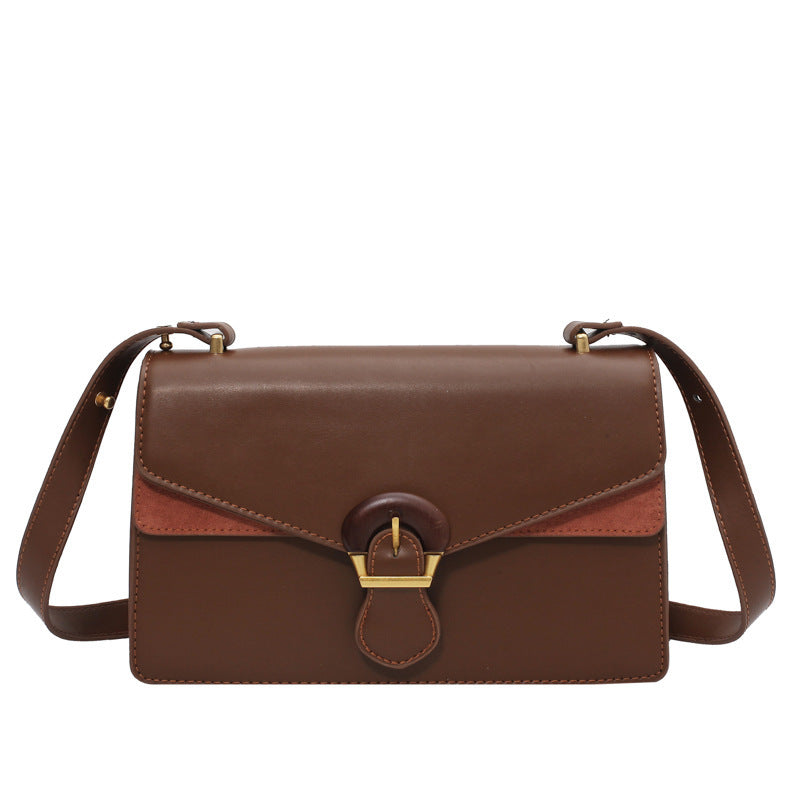PU Small Square Magnetic Buckle One Shoulder Messenger Bag for Women