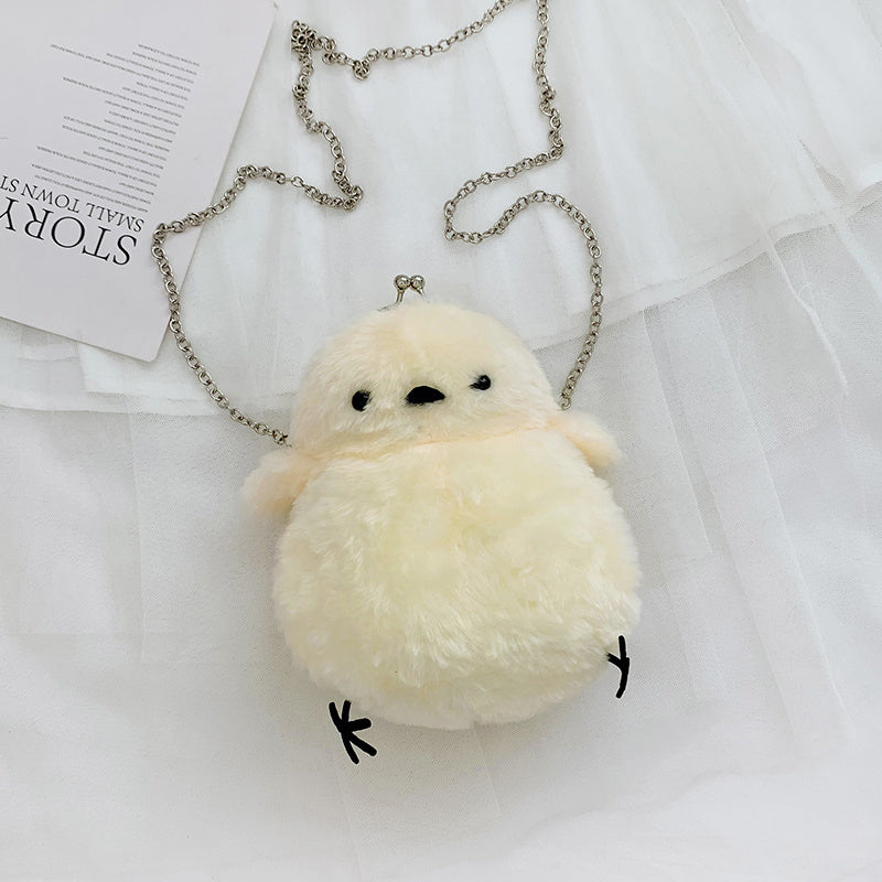 Cute Animal Velvet Plush Shoulder Bags for Women