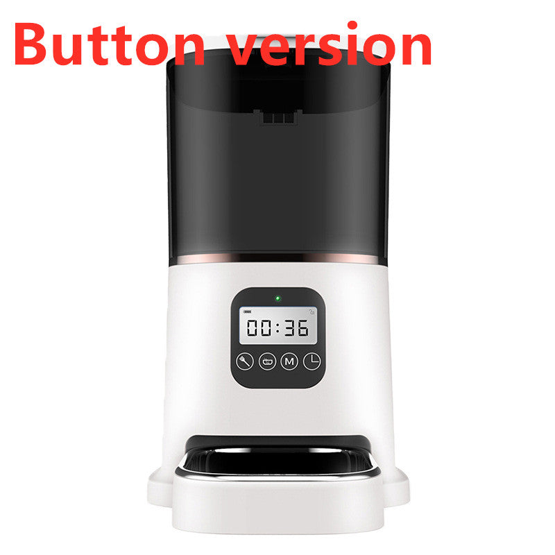 Smart Automatic Pet Feeder with WiFi – Black & White Options