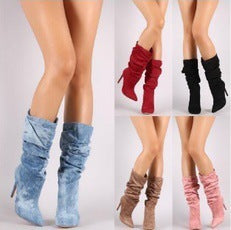 Bottes à talons aiguilles grandes tailles