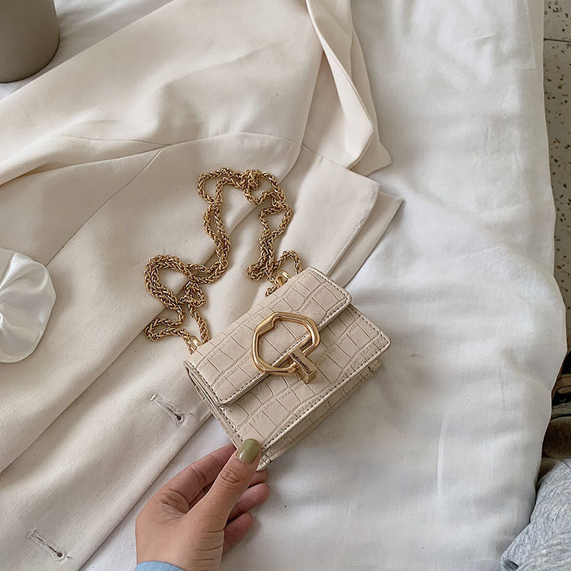Western Style PU One Shoulder Small Square Messenger Bag