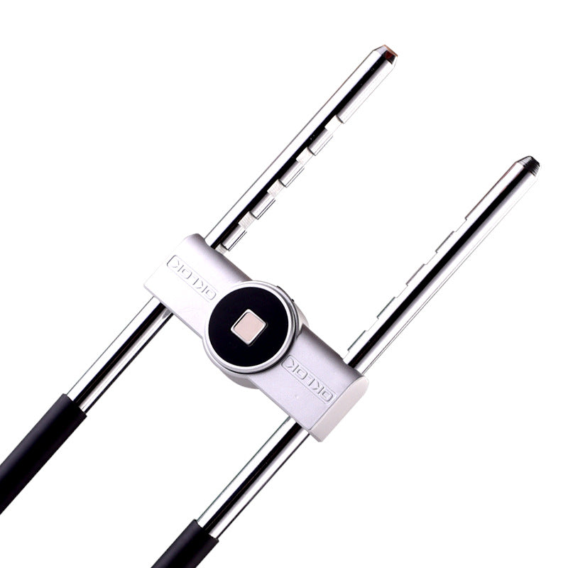 Smart Fingerprint U-Shaped Glass Door Lock Rechargeable
