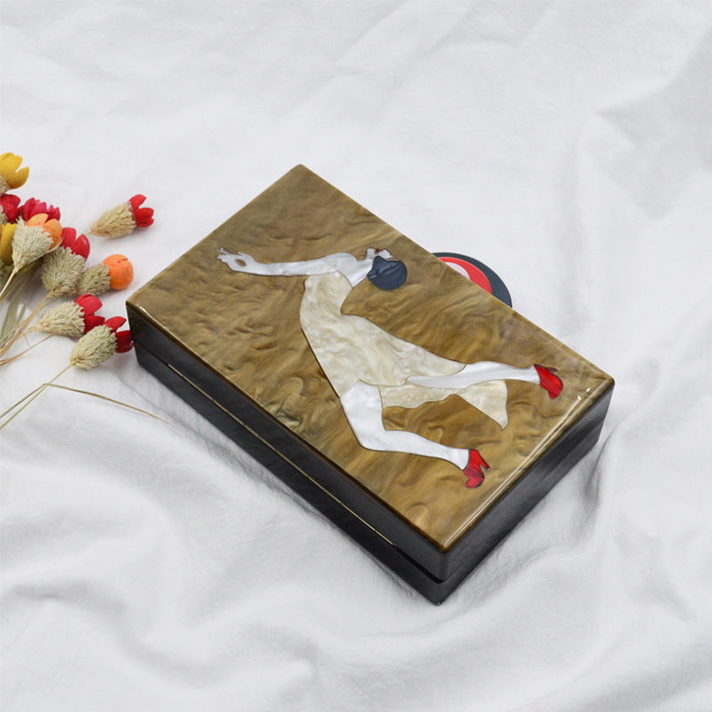 Handmade acrylic dinner bag